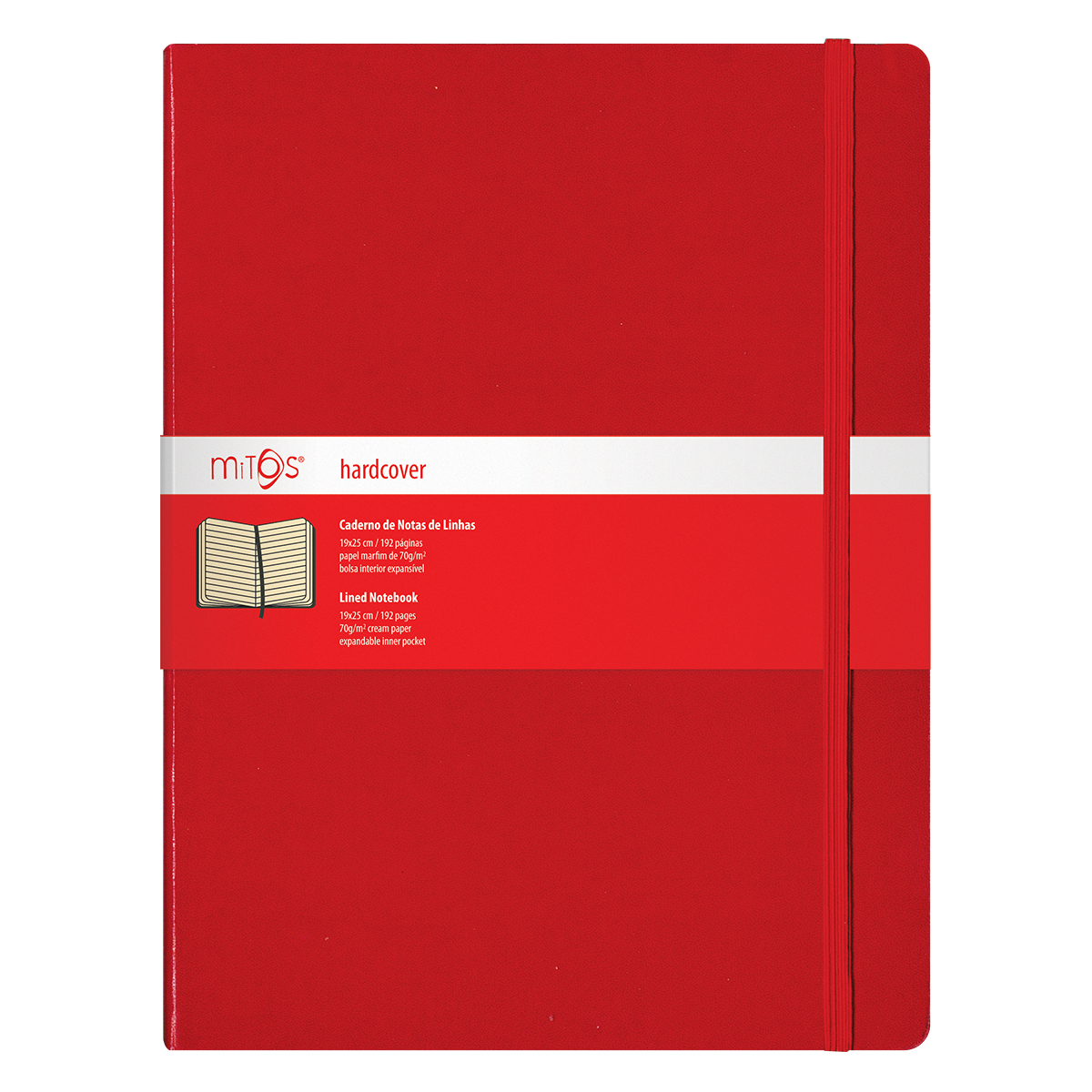 MITOS® HARDCOVER-Caderno Notas Linhas(19x25cm)192pg